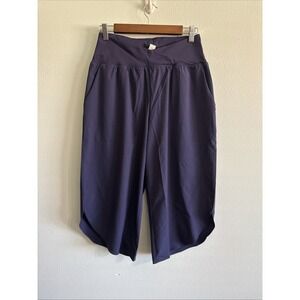 HALARA Navy Breezeful High Waisted Crossover Quick Dry Resort Pants Size M NWT